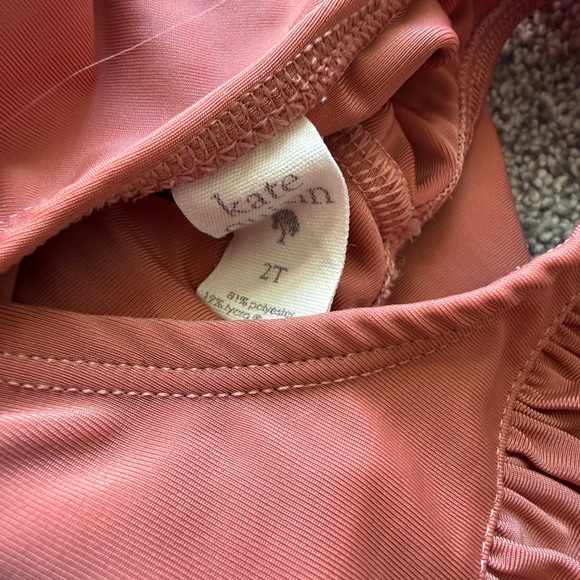 Kate Quinn Ruffled Rust Swimsuit - Picture 3 of 3